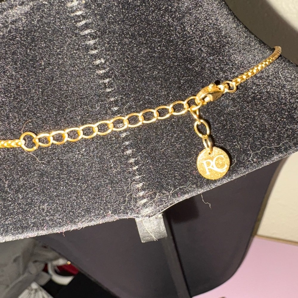 Rustic Cuff “T” Initial Necklace - Picture 4 of 4